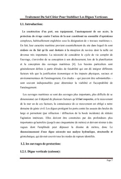 Traitement Du Sol Côtier Pour Stabiliser Les Digues Verticaux