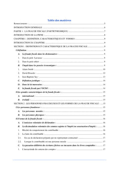 La fraude fiscale et le développement économique et sociale