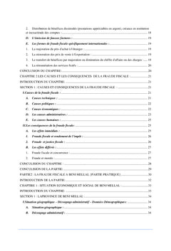 La fraude fiscale et le développement économique et sociale
