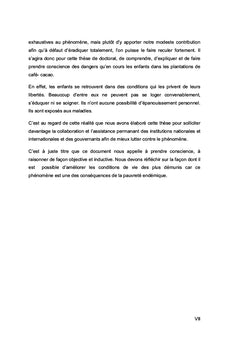 Les enfants immigrés dans les plantations de café et de cacao en CI.