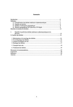 Gestion des déchets médicaux à la province d'El Hajeb