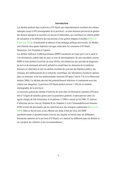 Gestion des déchets médicaux à la province d'El Hajeb