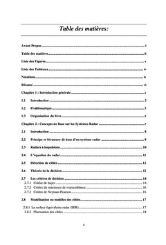 Application des essaims de particules (OeP) dans la detection CFAR