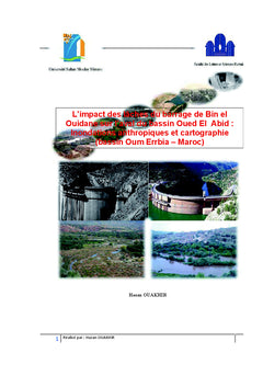 L'influence des inondations anthropiques sur la vallée de l'Oued Abid