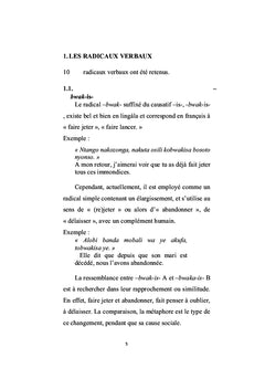 Changements Semantiques en Lingala