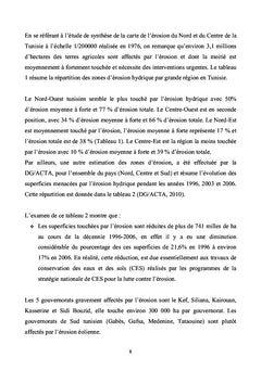 Etat des connaissances sur la durabilité des sols agricoles en Tunisie