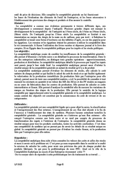 La Comptabilité Analytique à la Création de l'Entreprise