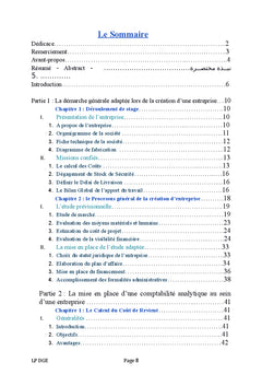 La Comptabilité Analytique à la Création de l'Entreprise