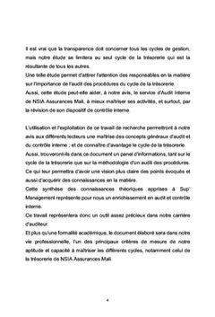 Audit du cycle de trésorerie : cas de NSIA assurances