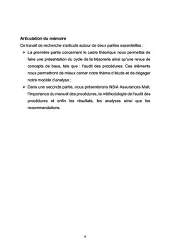 Audit du cycle de trésorerie : cas de NSIA assurances