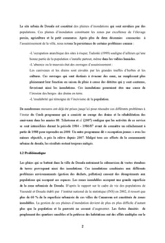 Gestion des plaines d'inondation dans la ville de Douala