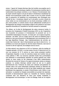 Développement commercial des énergies renouvelables sous modèle HICI