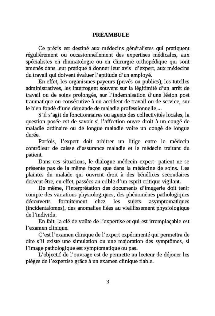 Precis visuel de rhumatologie pour l'expertise medicale