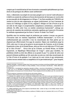 L'OHADA: entre l'harmonisation et l'effectivité du droit au juge
