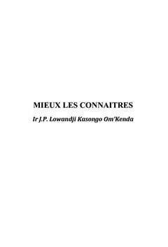 Mieux les connaîtres