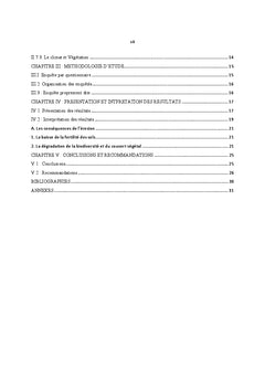 Analyse des effets de la degradation des sols Burundais: province Buja