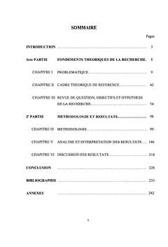 Séjour en institution et personnalité chez les enfants de la rue