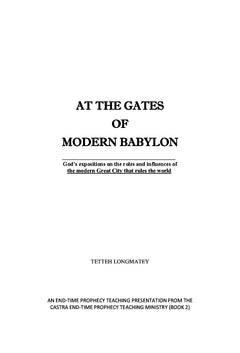 At the Gates of Modern Babylon