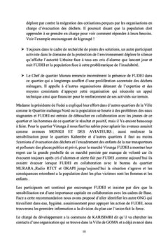 Le courage des femmes ont transformé les quartiers de la ville de Goma