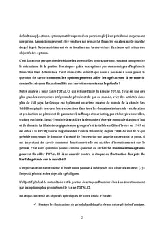 La gestion des risques financiers par les options