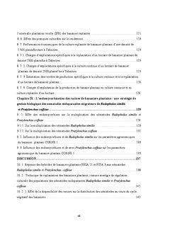 Gestion intégrée des nématodes endoparasites migrateurs en bananeraie