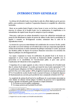 La Fiscalité Locale au Maroc