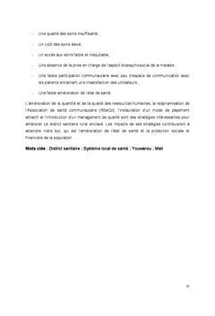 Analyse critique et stratégies d'amélioration