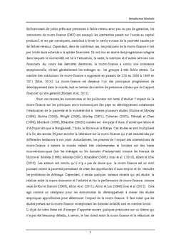 Microfinance et réduction de la pauvreté: