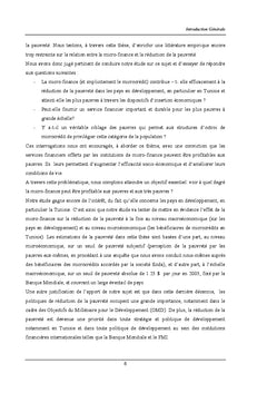 Microfinance et réduction de la pauvreté: