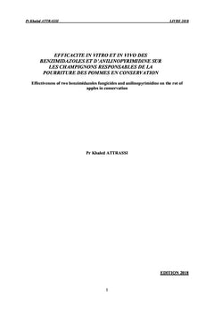 Efficacite in vitro et in vivo des Benzimidazoles et d'Anilinopyrimidi