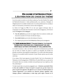Médias sociaux et formation continue non-formelle des enseignants