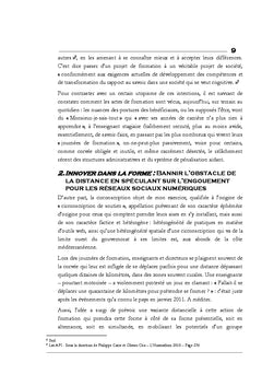 Médias sociaux et formation continue non-formelle des enseignants