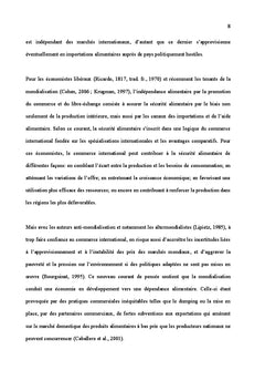 Économie de la sécurité alimentaire des pays en développement