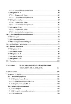 Modélisation thermodynamique des systèmes binaires et ternaires