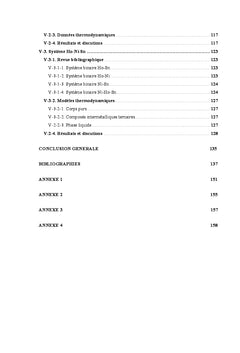 Modélisation thermodynamique des systèmes binaires et ternaires