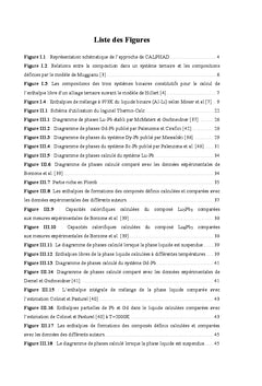 Modélisation thermodynamique des systèmes binaires et ternaires