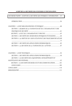 Audit de la sécurité des systèmes d'information