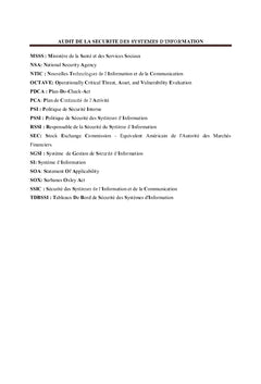 Audit de la sécurité des systèmes d'information