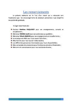 Etude de création d'une entreprise de réparation,