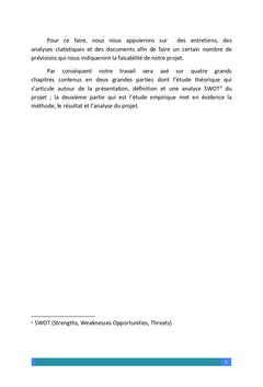 Etude de création d'une entreprise de réparation,