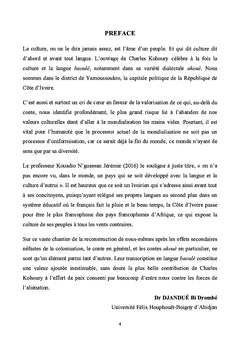 Sauver le conte akouè
