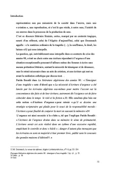 Pratiques d'écritures de femmes algériennes des années 90