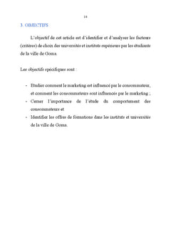 Facteurs de choix d'une institution d'enseignement universitaire