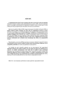 La micro assurance, une assurance responsable et durable