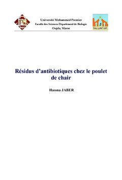 Résidus d'antibiotiques chez le poulet de chair