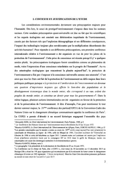 La protection de l'environnement dans le contentieux de l'ORD de l'OMC
