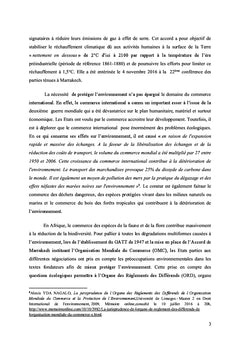 La protection de l'environnement dans le contentieux de l'ORD de l'OMC