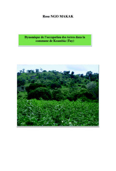 Dynamique de l'occupation des terres dans la commune de Koumbia (Tuy)