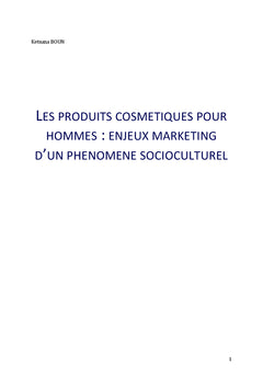 Les produits cosmétiques pour hommes