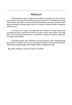 Planification et Évaluation Numérique des Enseignements